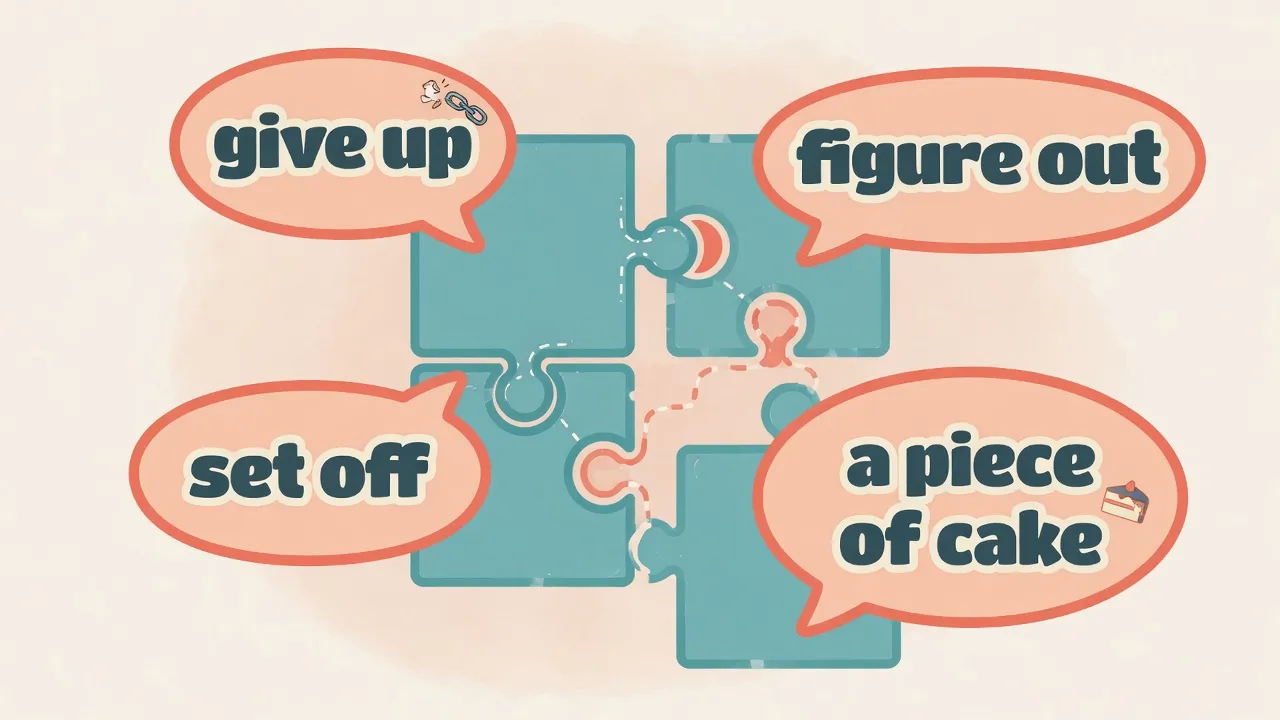 Пазли з короткими фразовими чанками для вивчення phrasal verbs та ідіом