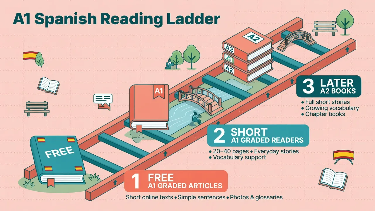 Драбина читання A1 - free graded-статті, короткі readers, пізніше A2