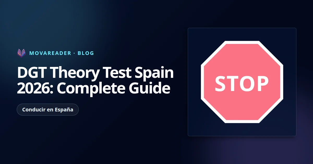 Spanish STOP sign (R-2), a typical image in DGT theory test questions