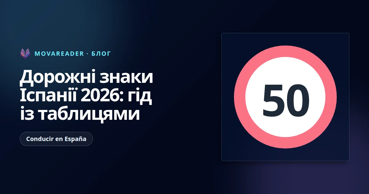 Іспанський знак STOP, червоний восьмикутник із білим написом